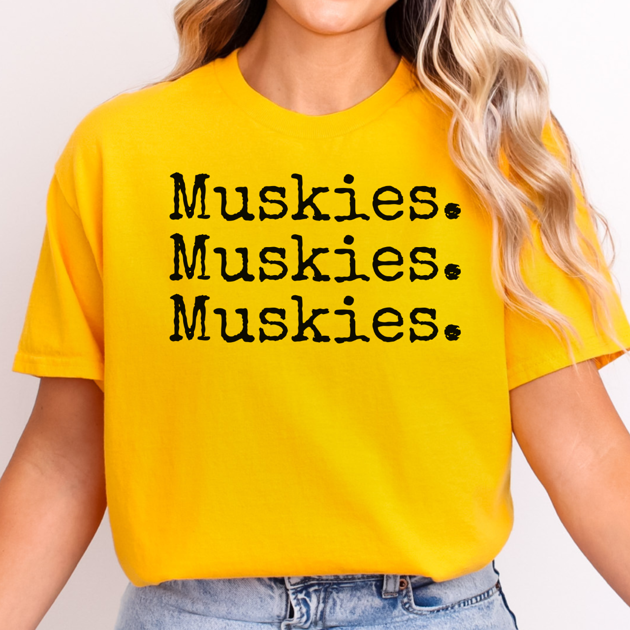 Muscatine Muskie Triple Repeat Tee