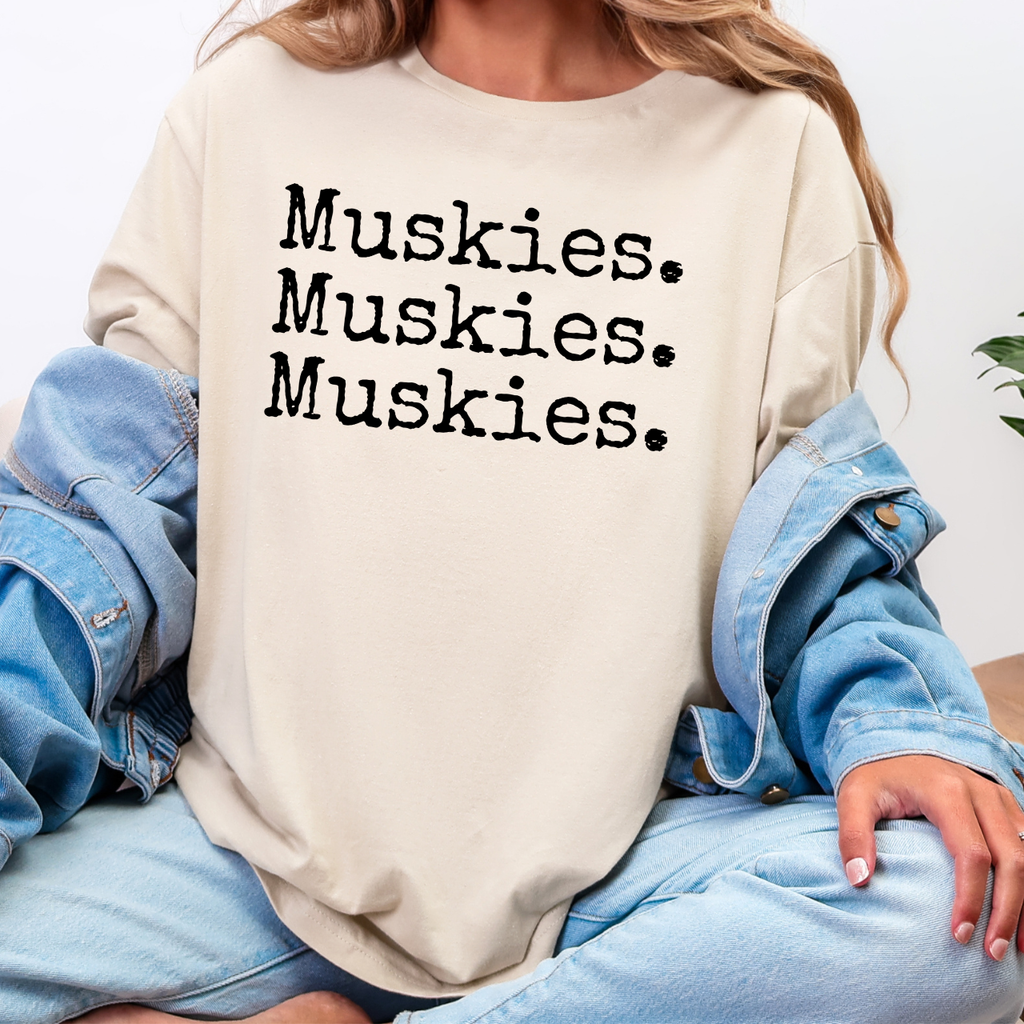 Muscatine Muskie Triple Repeat Tee