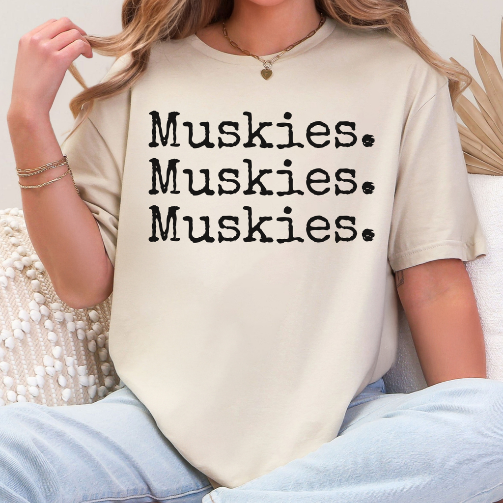 Muscatine Muskie Triple Repeat Tee