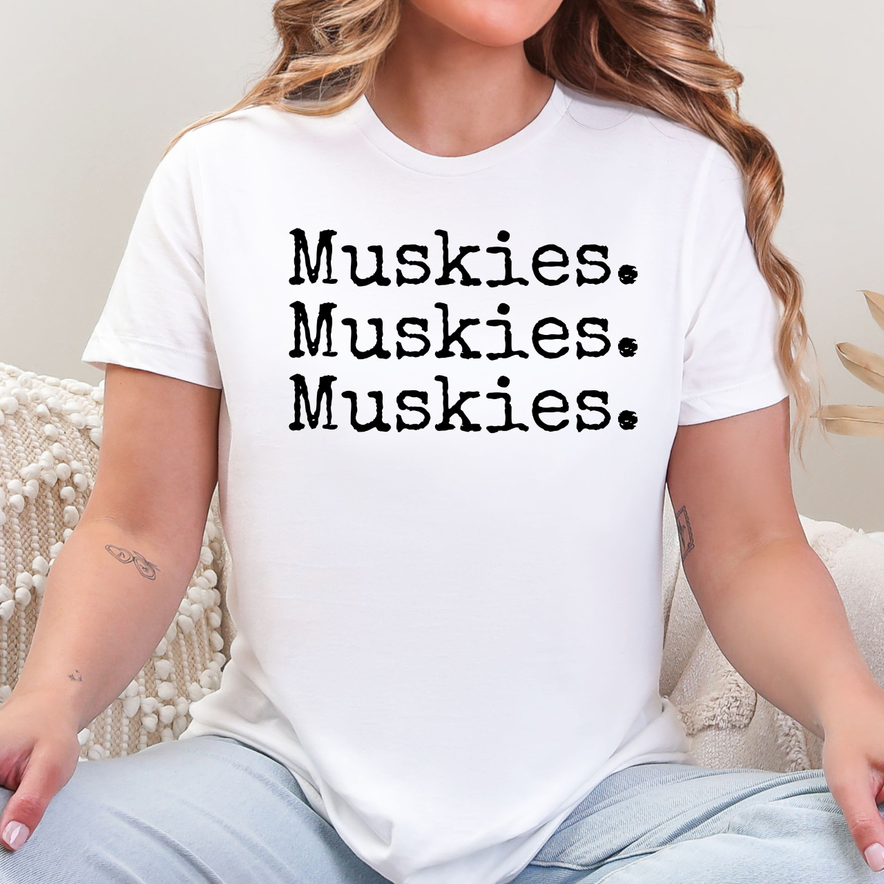 Muscatine Muskie Triple Repeat Tee