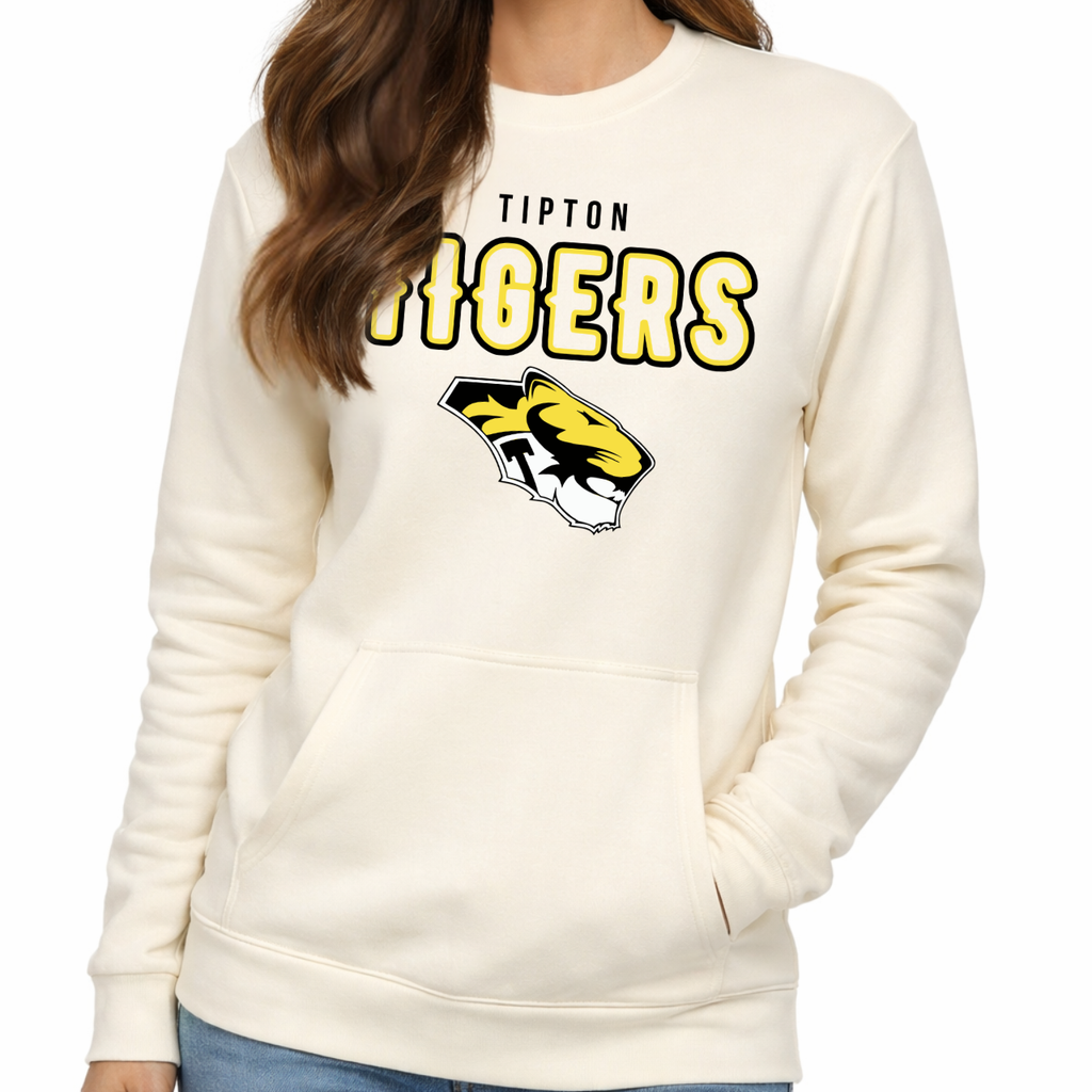 Tipton Tigers Classic Logo Pocket Crew
