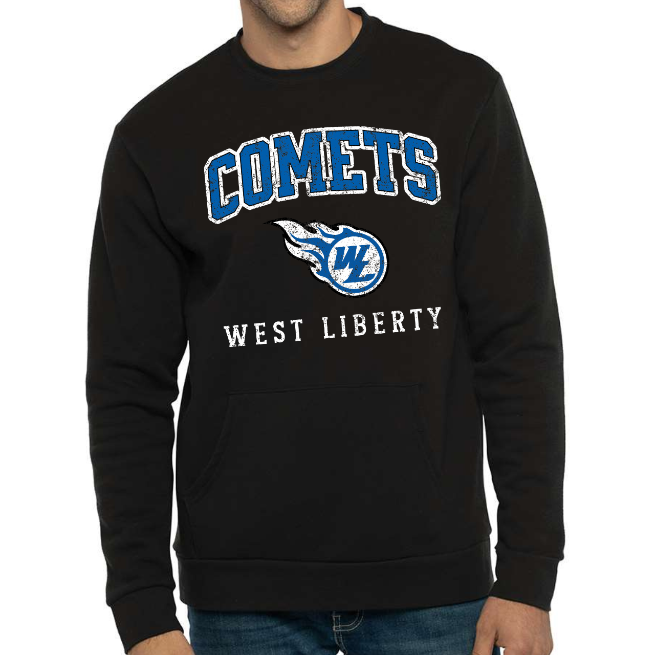 West Liberty Comets Vintage Logo Crewneck