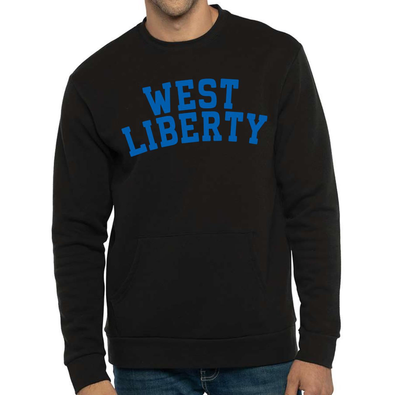 West Liberty Classic Arch Pocket Crewneck
