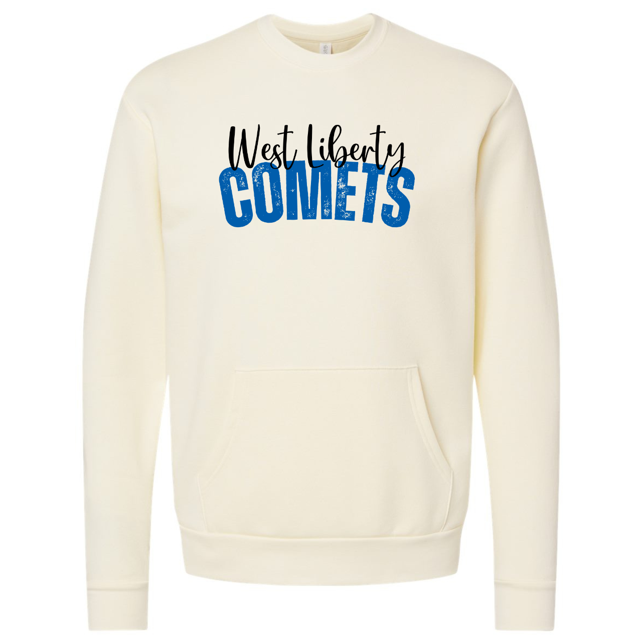 West Liberty Comets Script Spirit Crewneck
