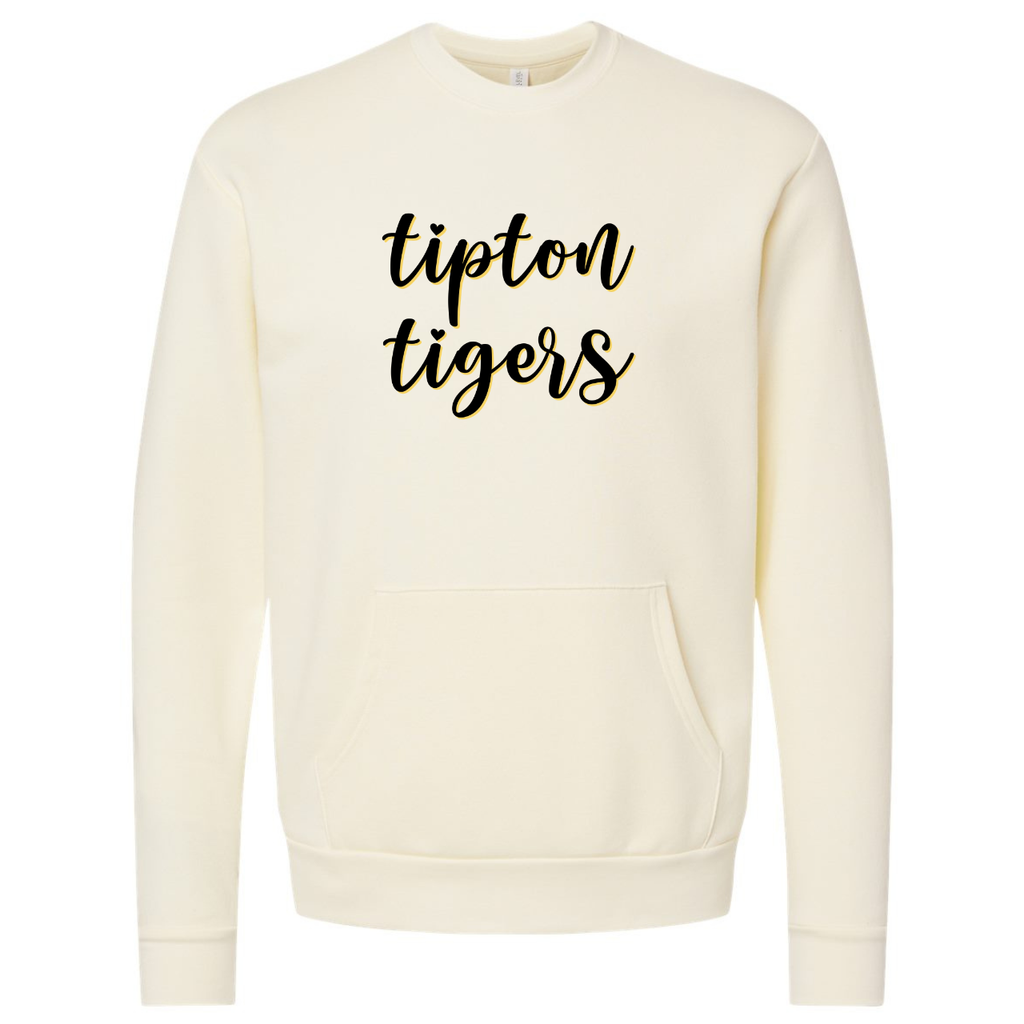 Tipton Tigers Script Pocket Crewneck