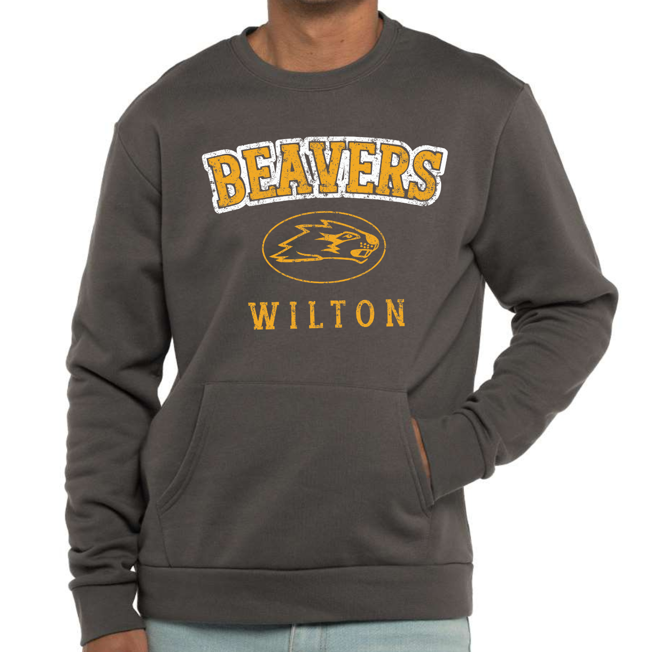 Wilton Beavers Vintage Pocket Crew