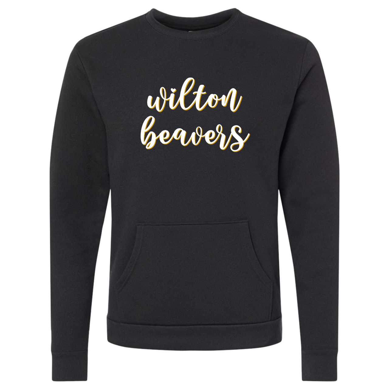 Wilton Beavers Handwritten Script Pocket Crew