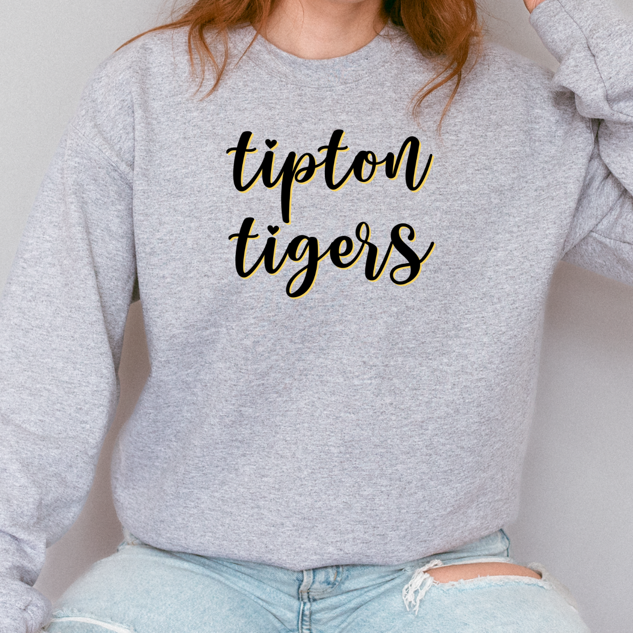 Tipton Tigers Script Crewneck