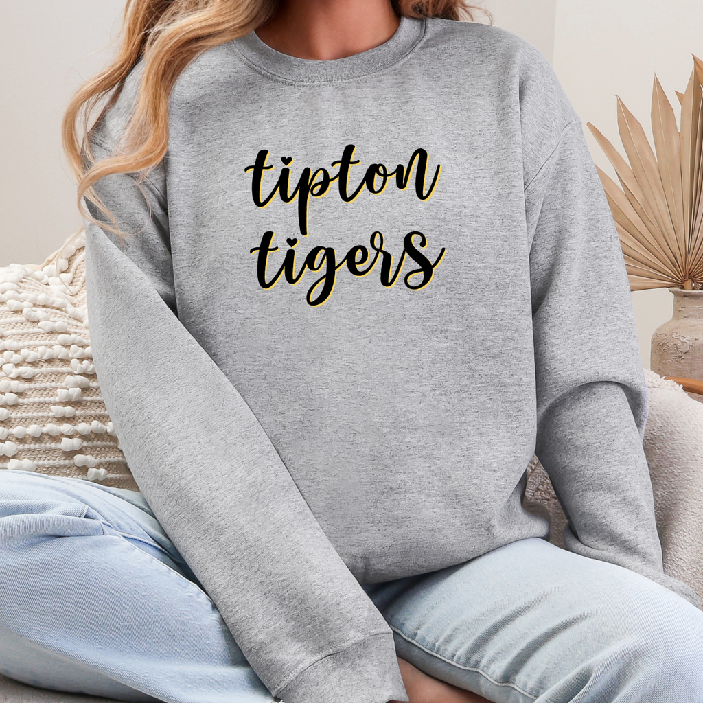 Tipton Tigers Script Crewneck