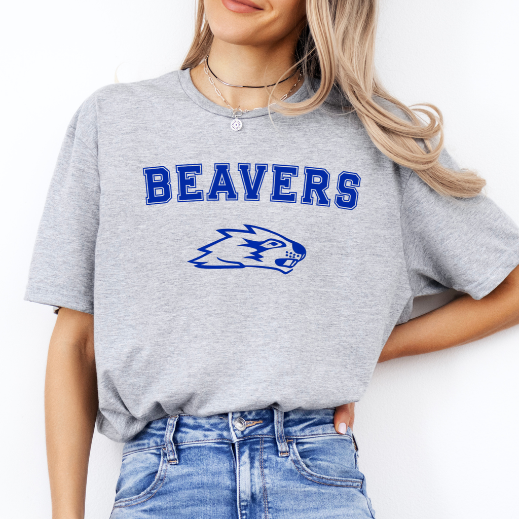 Beavers Mascot Arch Spirit Tee