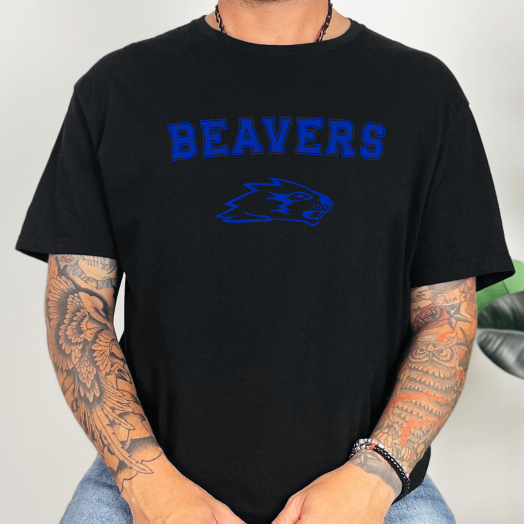Beavers Mascot Arch Spirit Tee