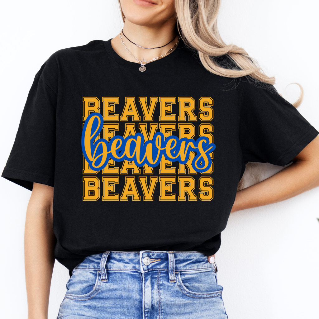Wilton Beavers Script Spirit Tee