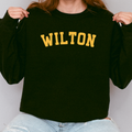Wilton Arched Letter Spirit Crewneck