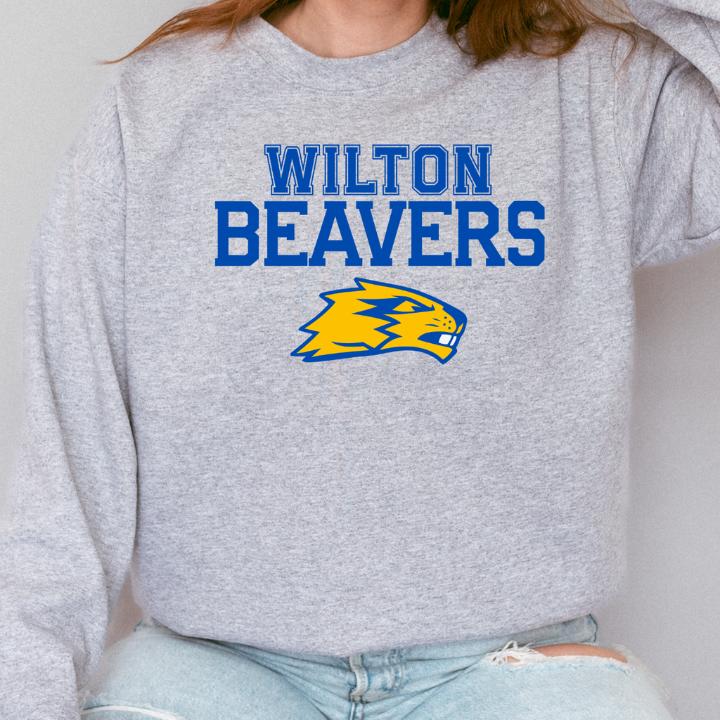 Wilton Beavers Mascot Crewneck