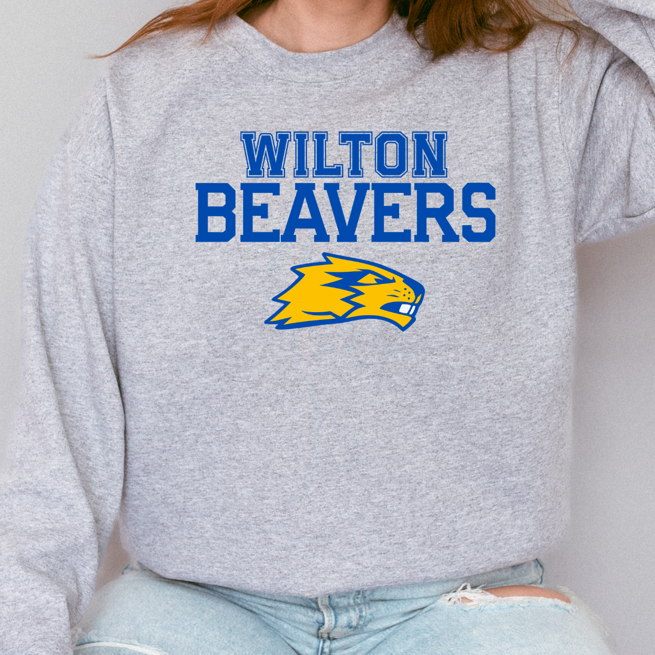Wilton Beavers Mascot Crewneck
