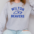 Wilton Beavers Mascot Arch Crewneck