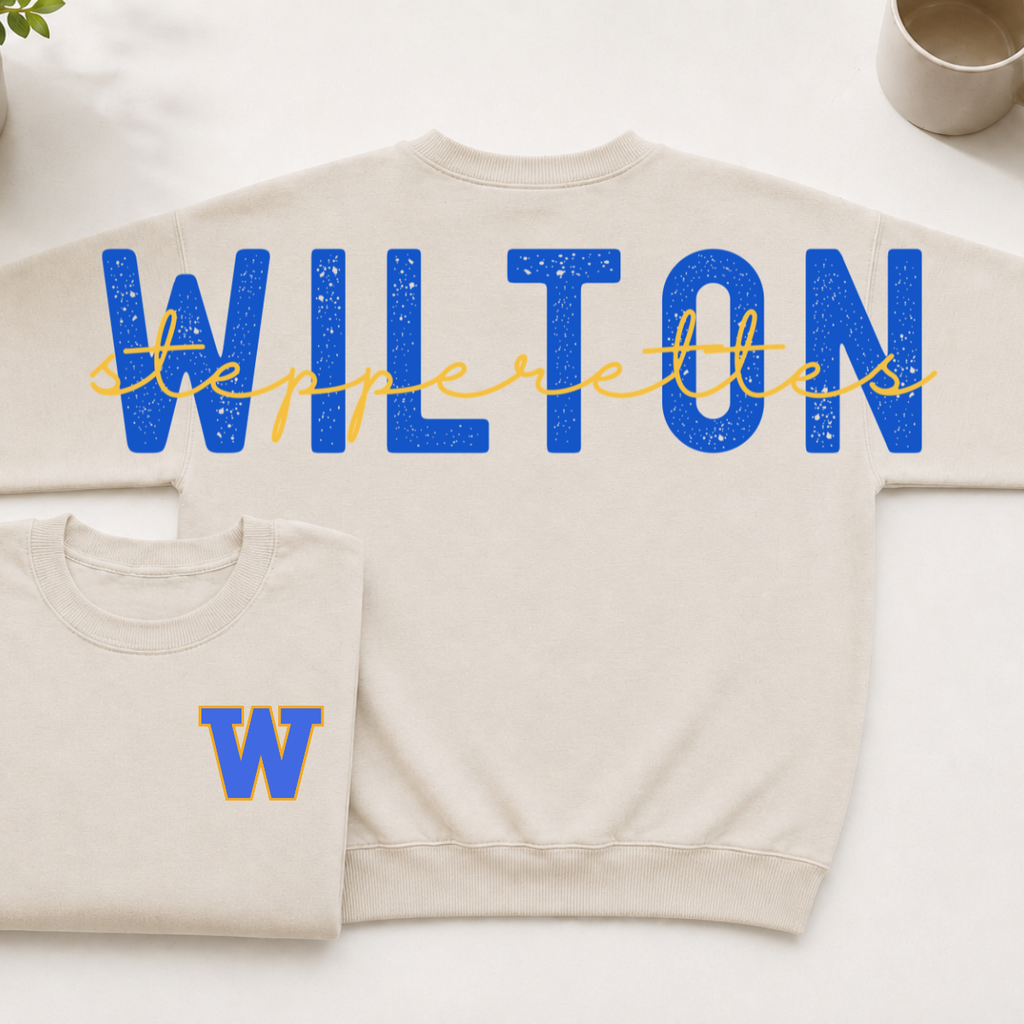 Wilton Stepperettes W BIG BACK Crewneck