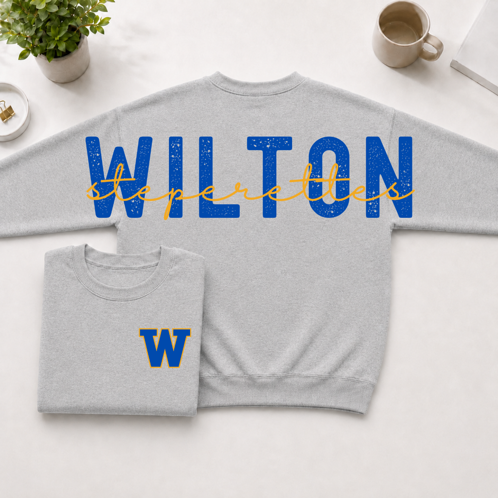 Wilton Stepperettes W BIG BACK Crewneck