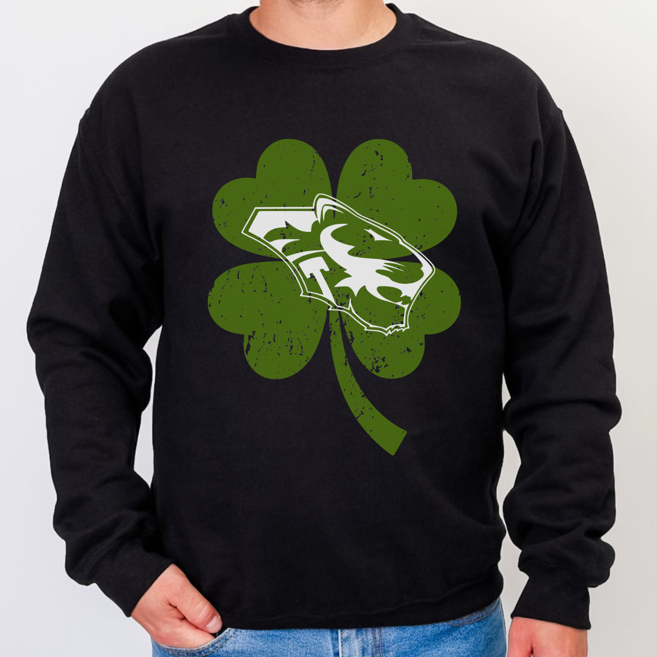 Tipton Tigers - Tigers Shamrock Crewneck