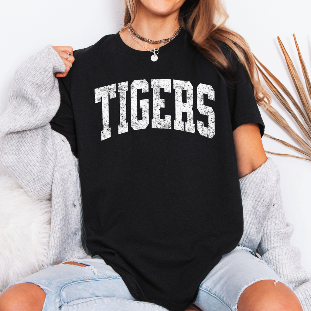 Tipton Tigers Distress Arch Tee