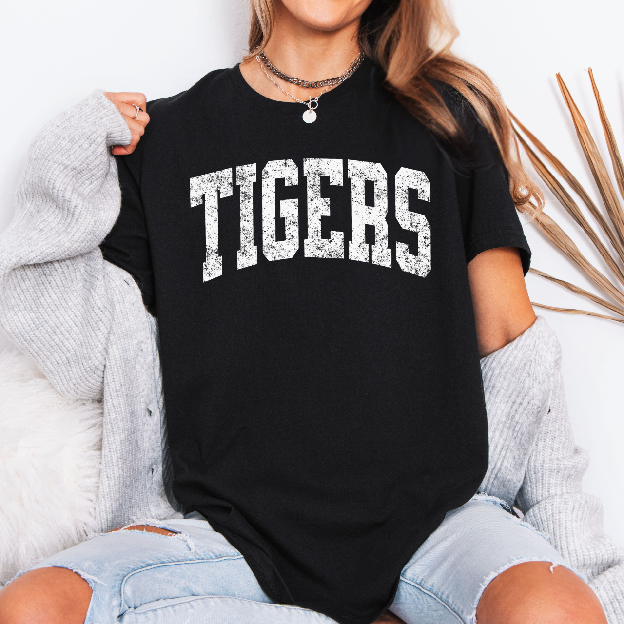 Tipton Tigers Distress Arch Tee