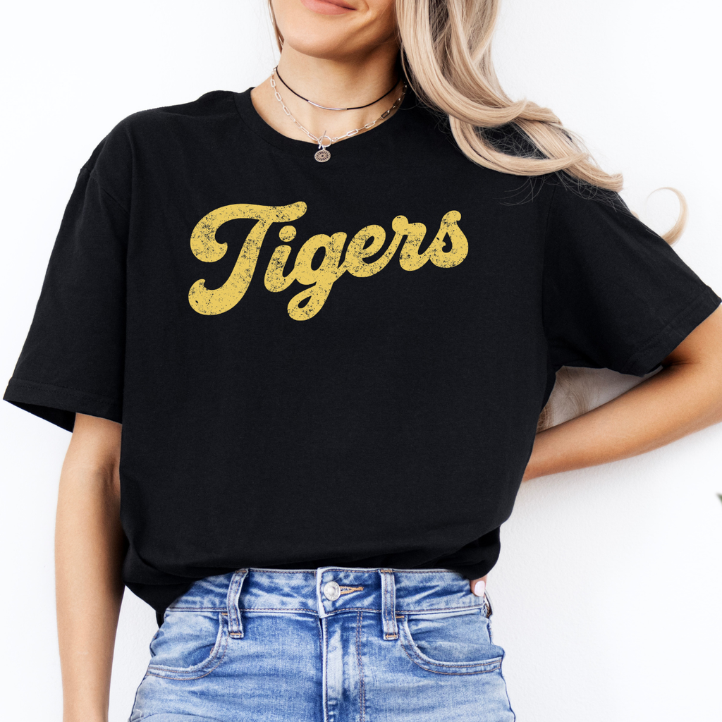 Tipton Tigers Distress Retro Classic Tee
