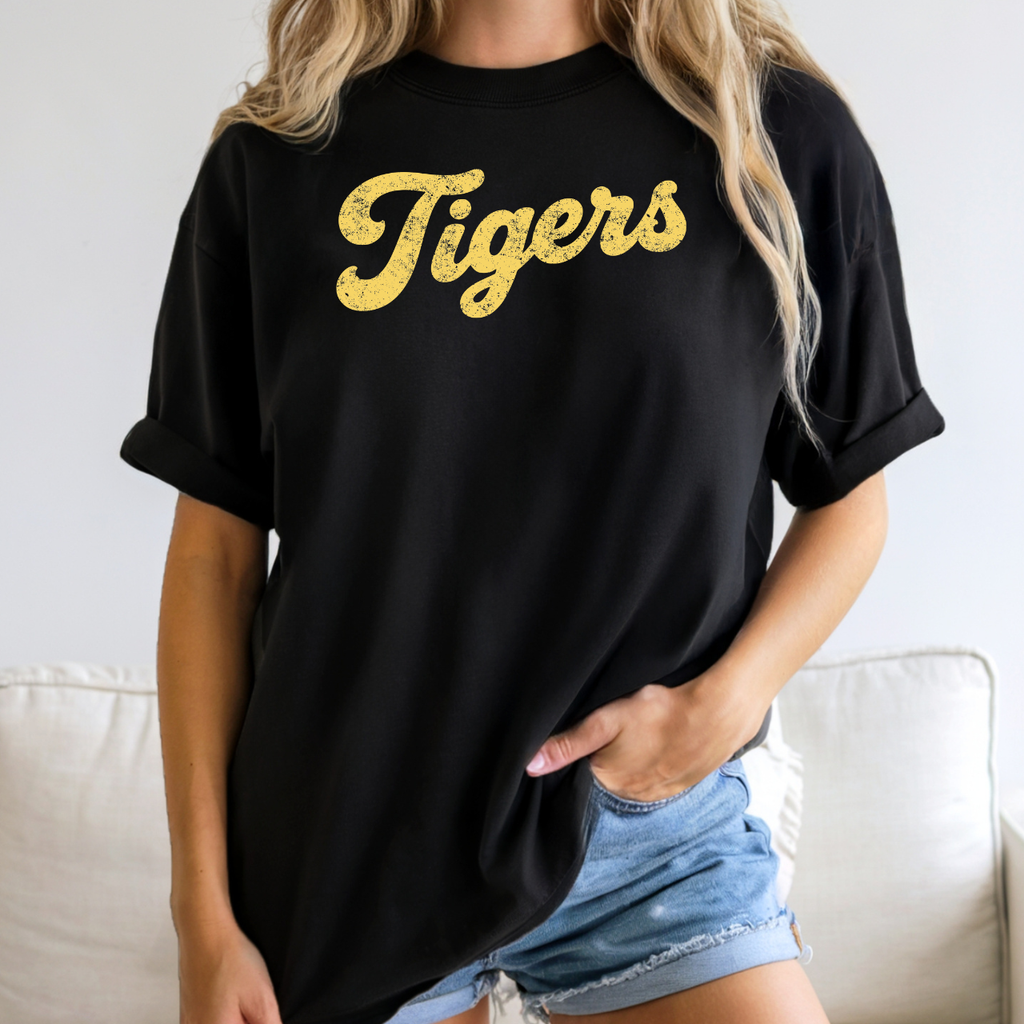 Tipton Tigers Distress Retro Classic Tee