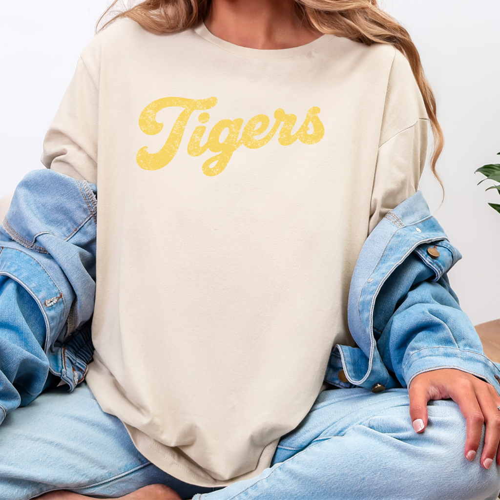Tipton Tigers Distress Retro Classic Tee