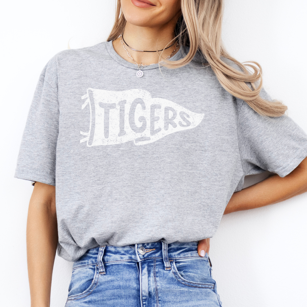 Tipton Tigers Distressed Pennant Tee