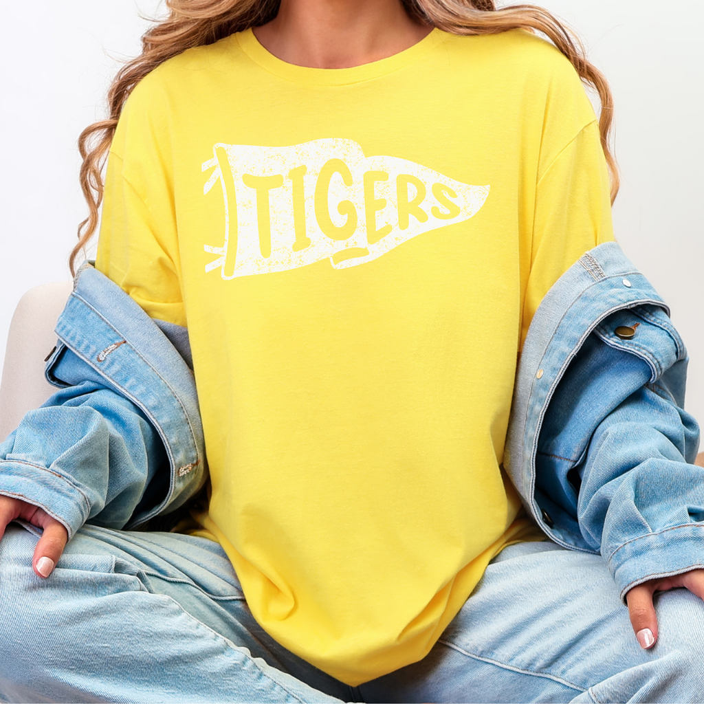 Tipton Tigers Distressed Pennant Tee