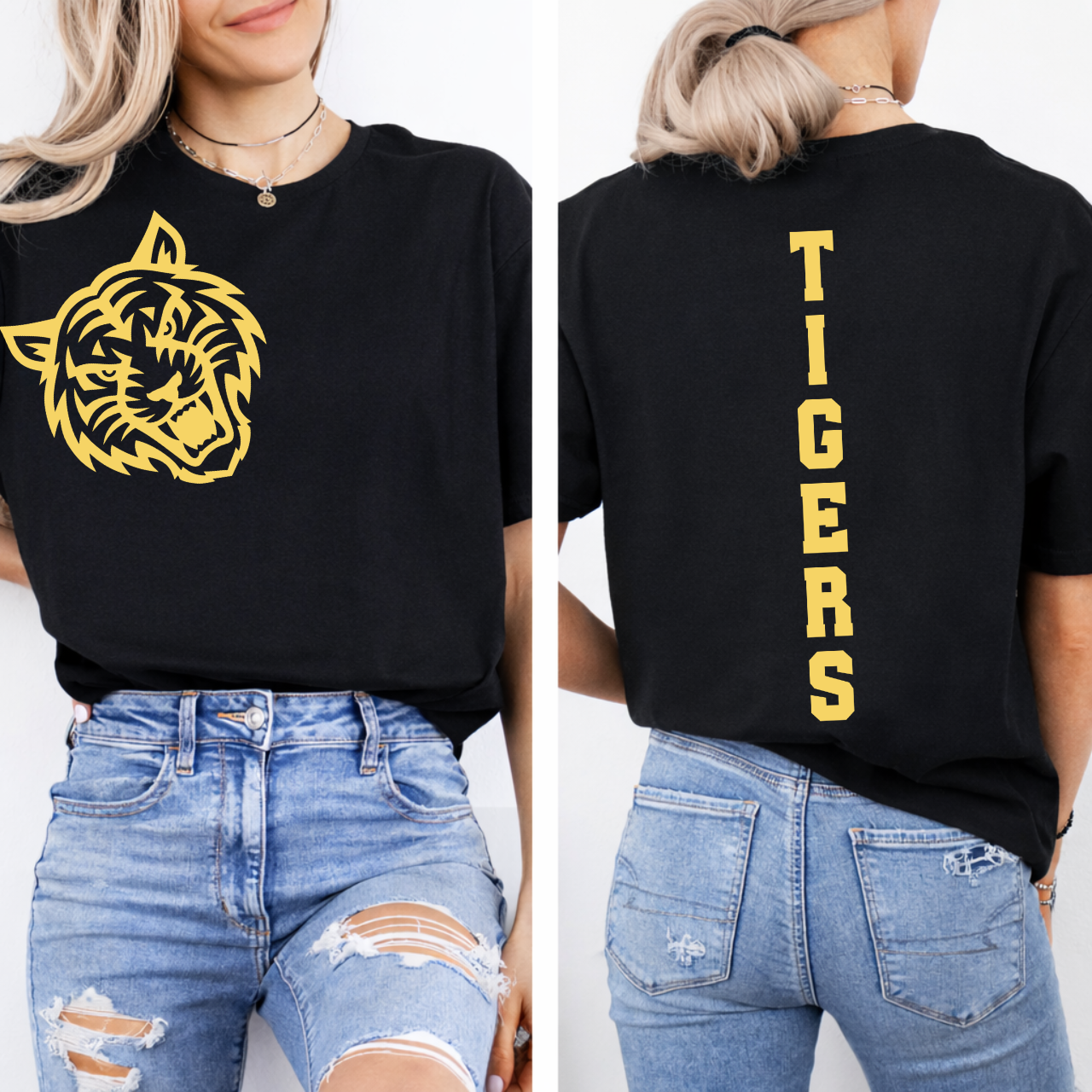Tipton Tigers Mascot Tee Front/Back