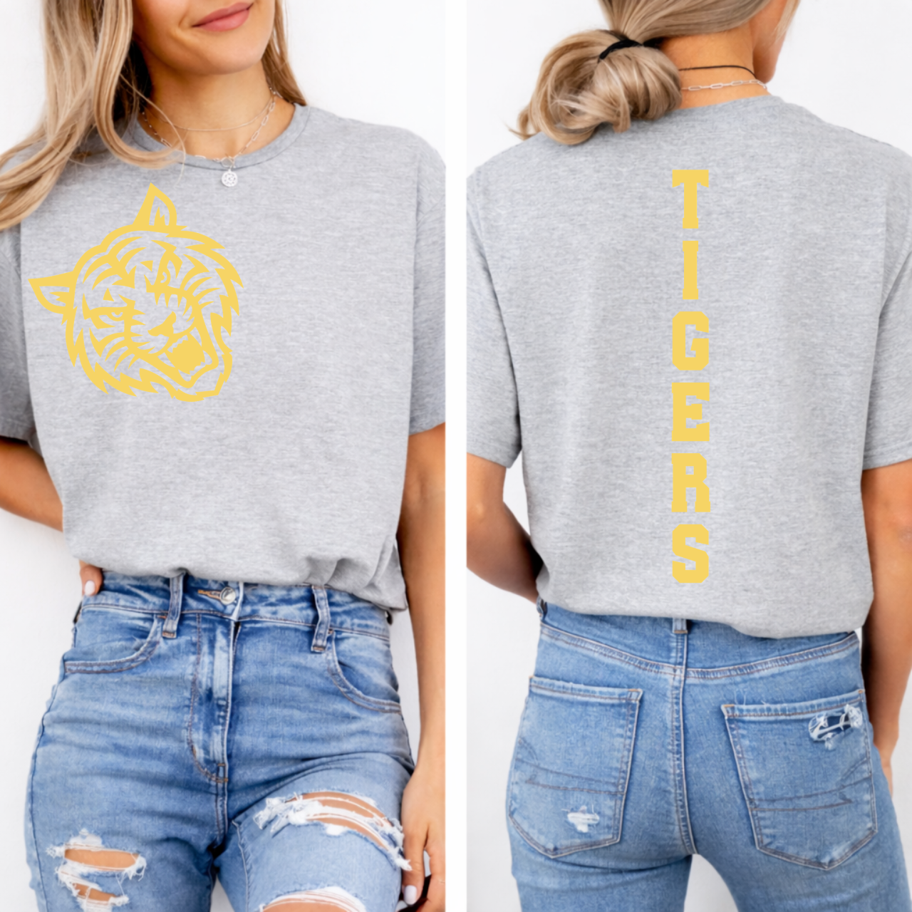 Tipton Tigers Mascot Tee Front/Back