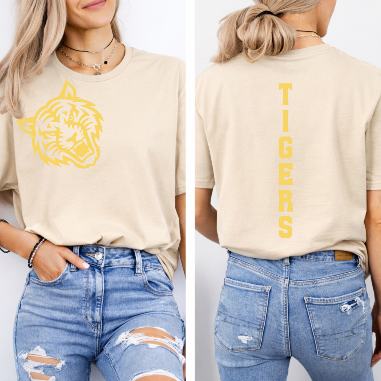 Tipton Tigers Mascot Tee Front/Back