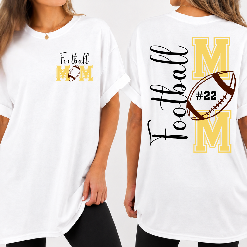 Tipton Tigers Personalized Football Mom Tee