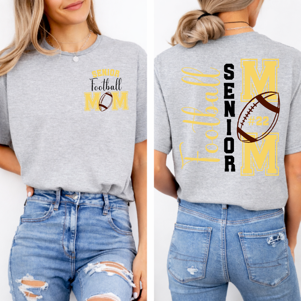 Tipton Tigers Personalized Senior Football Mom Tee