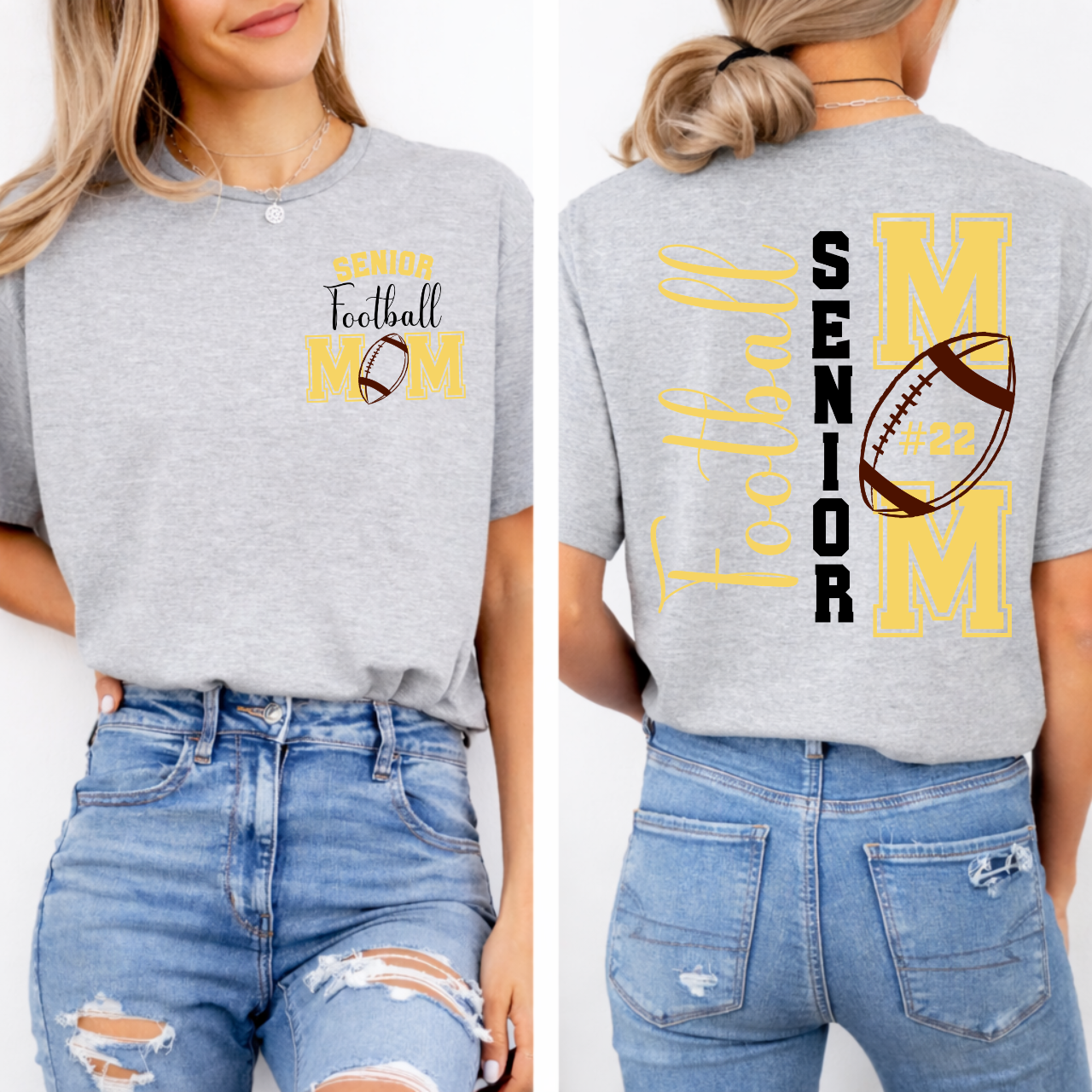 Tipton Tigers Personalized Senior Football Mom Tee