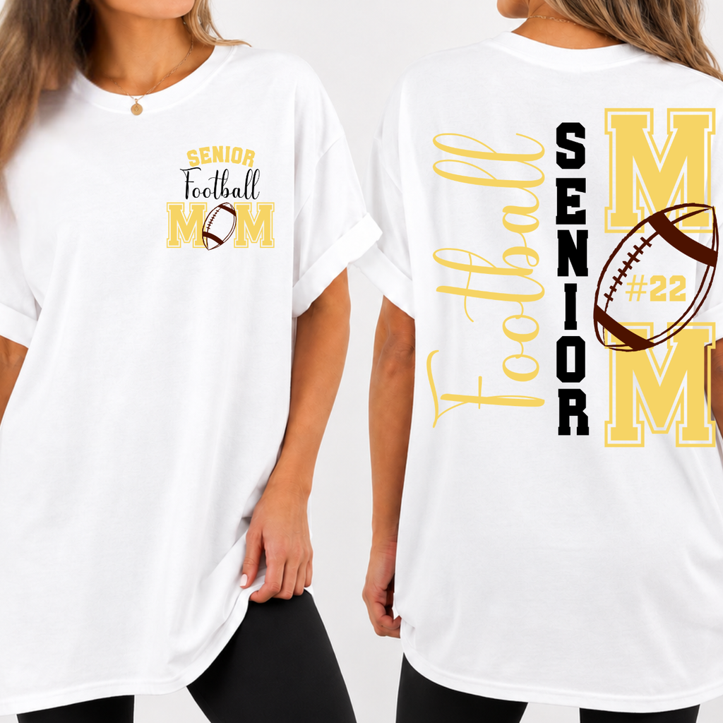 Tipton Tigers Personalized Senior Football Mom Tee
