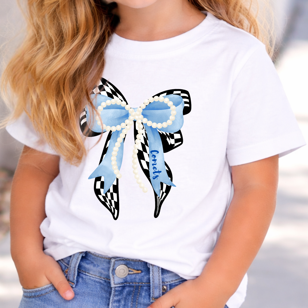 Toddler - West Liberty Comets Bow Toddler Tee