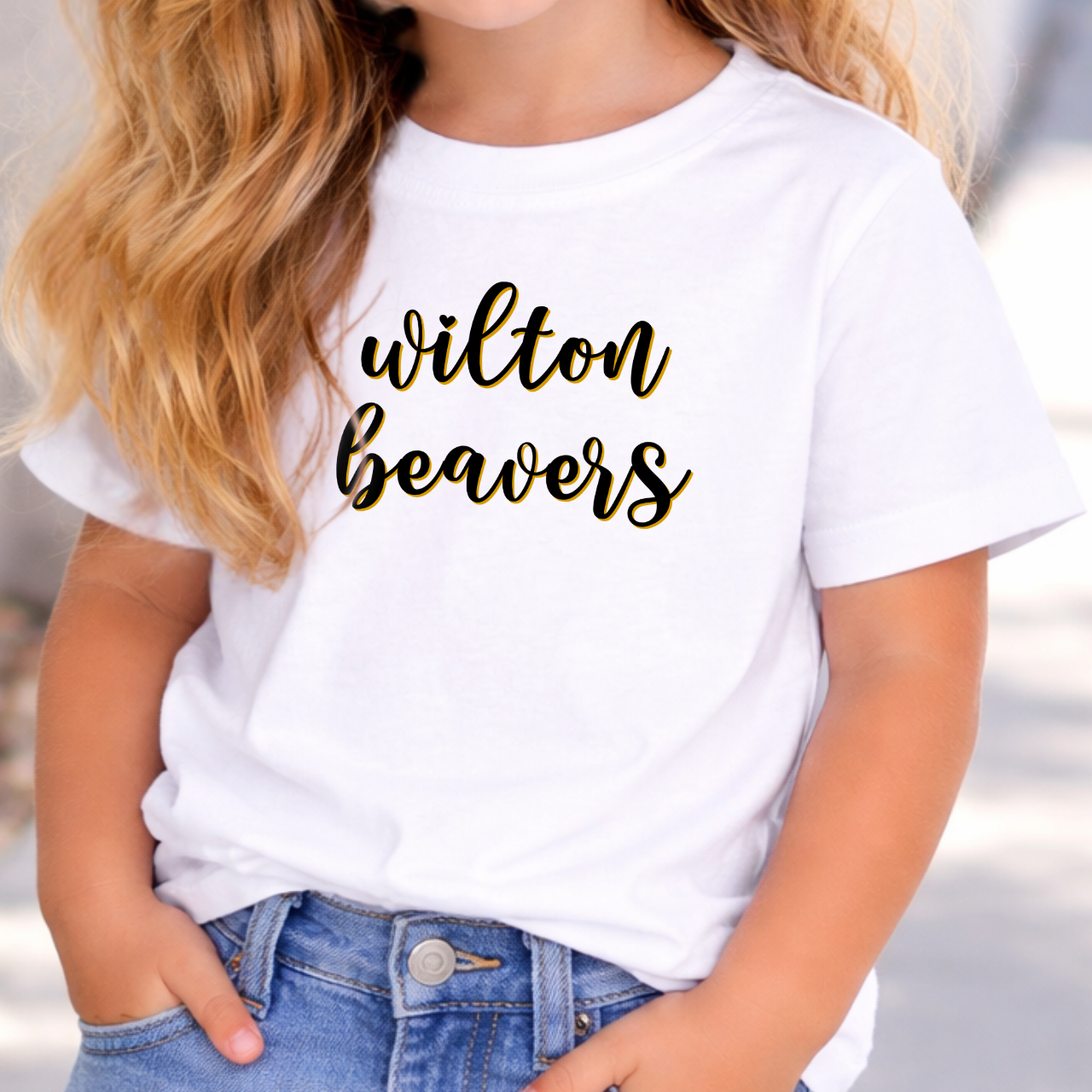 Wilton Beavers Script Toddler Tee