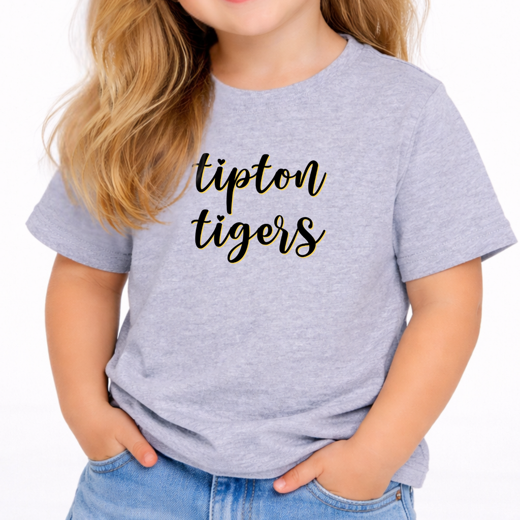 Toddler - Tipton Tigers Script Toddler Tee