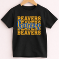 Toddler - Wilton Beavers Layered Script Toddler Tee