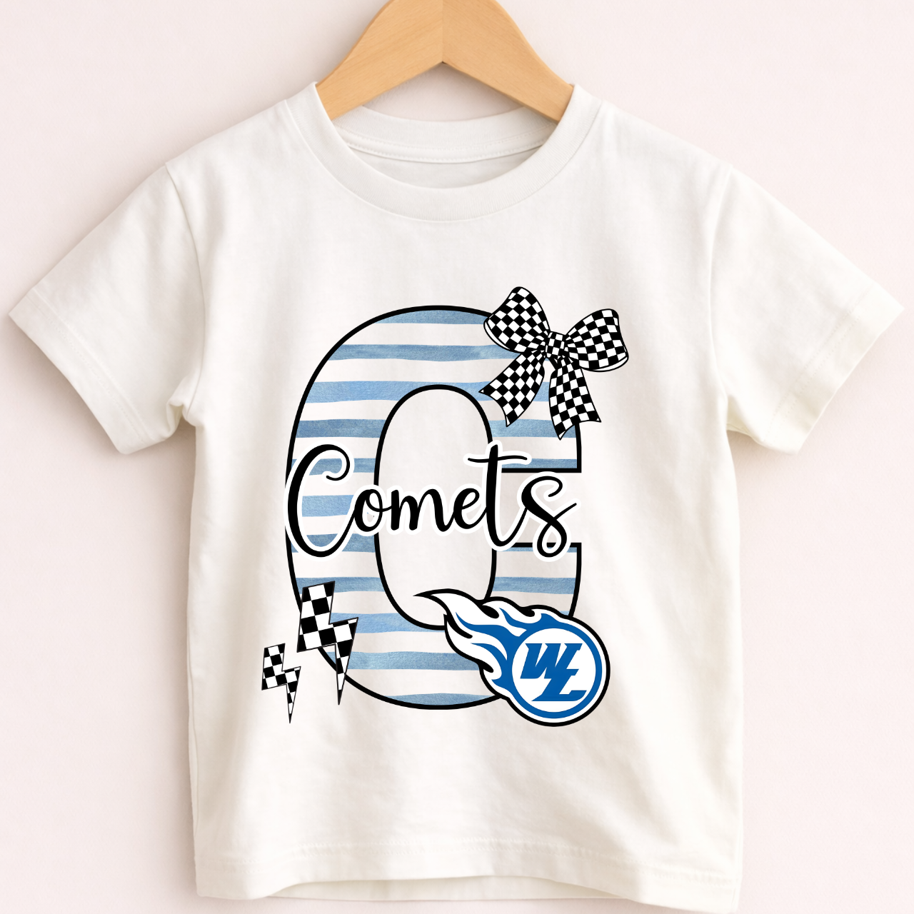 Toddler - West Liberty Comets Striped C Toddler Tee