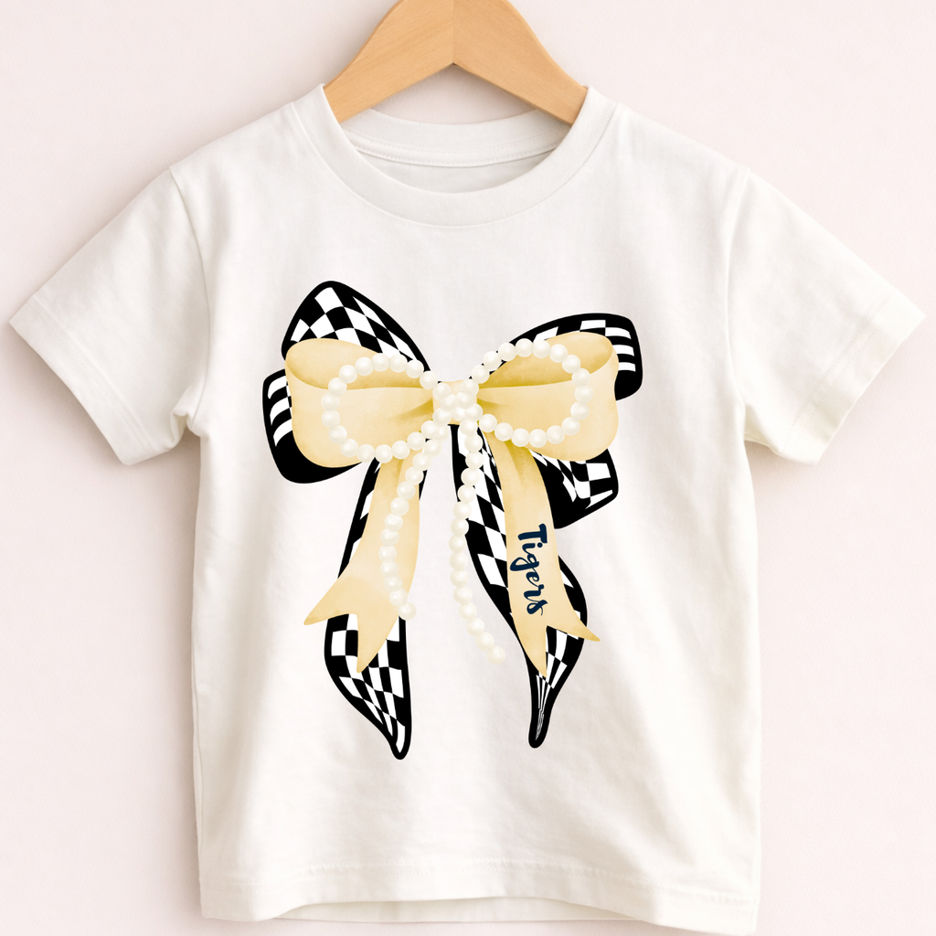 Toddler - Tipton Tigers Bow Toddler Tee