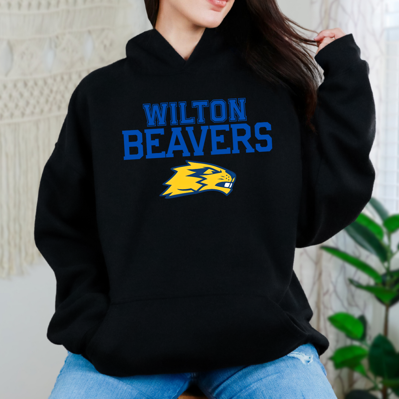 “Wilton Beavers” Mascot Hoodie