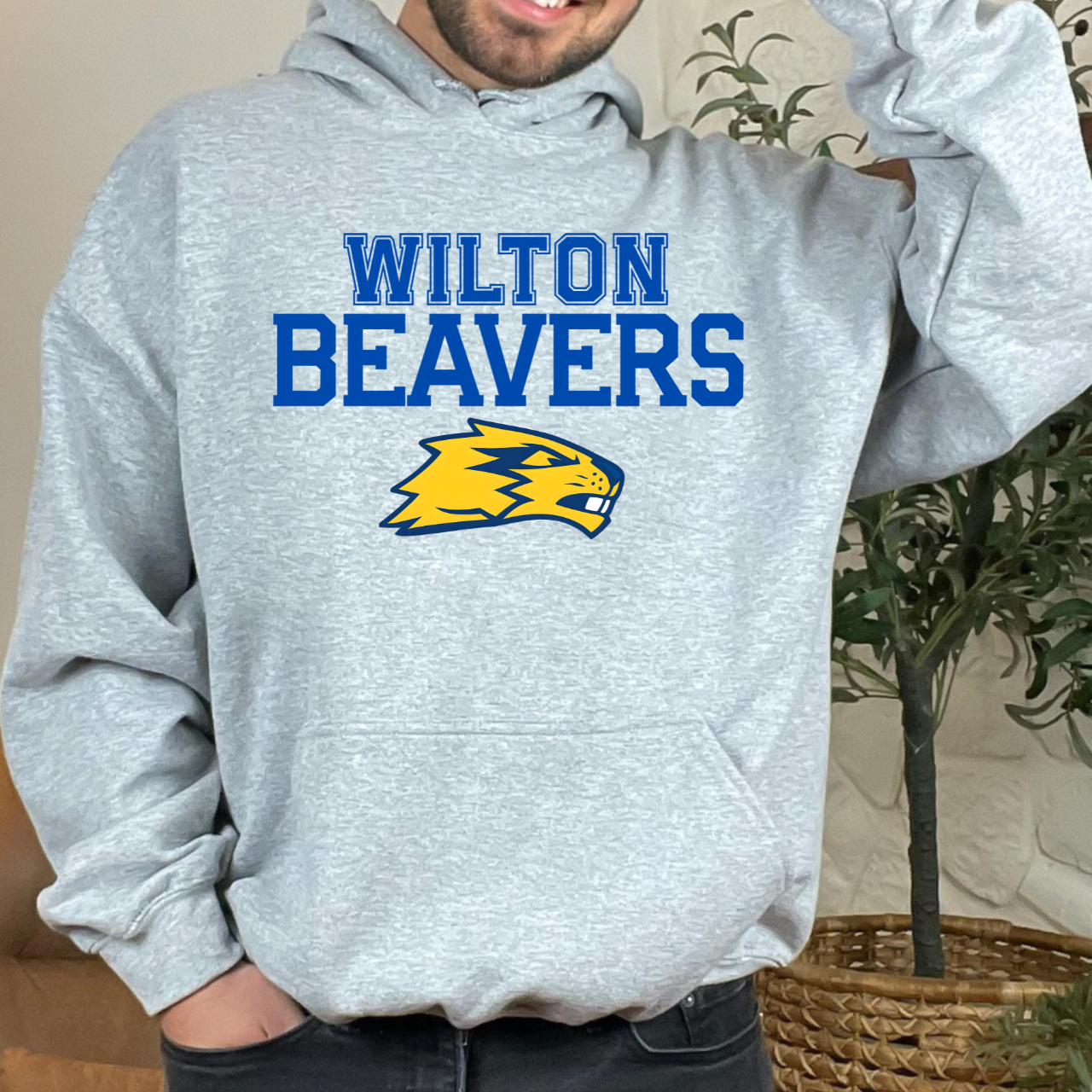 “Wilton Beavers” Mascot Hoodie