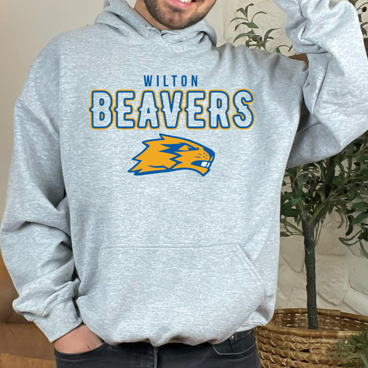 Wilton Beavers Mascot Hoodie