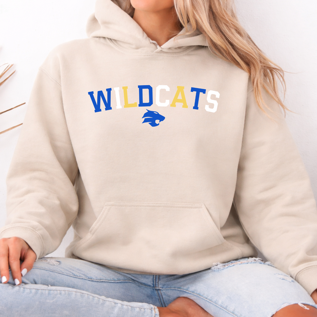 Durant Wildcats Color Block Hoodie