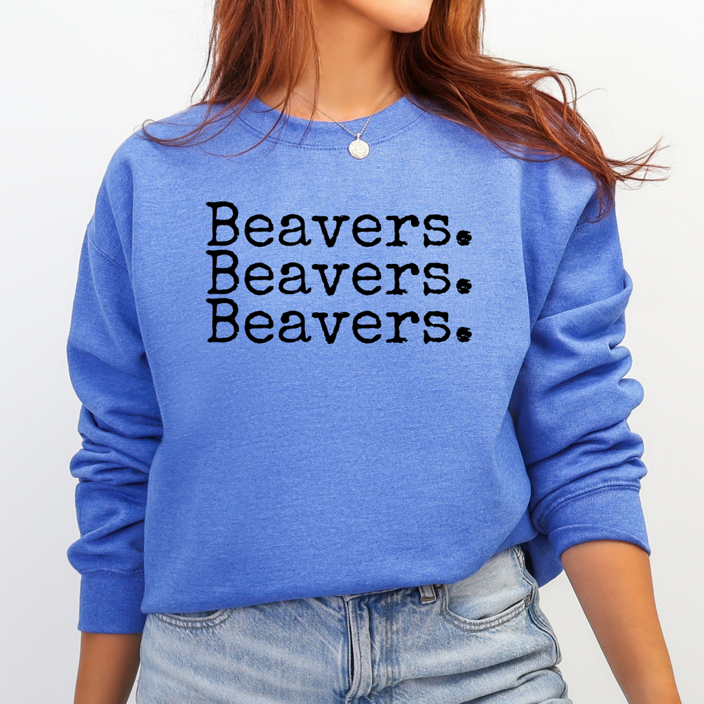Beavers Triple Stacked Crewneck