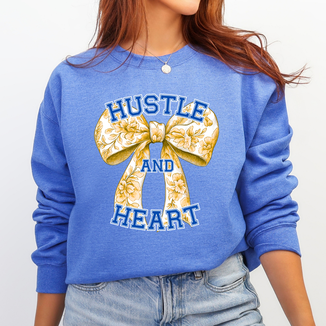 Wilton Beavers Hustle and Heart Crewneck