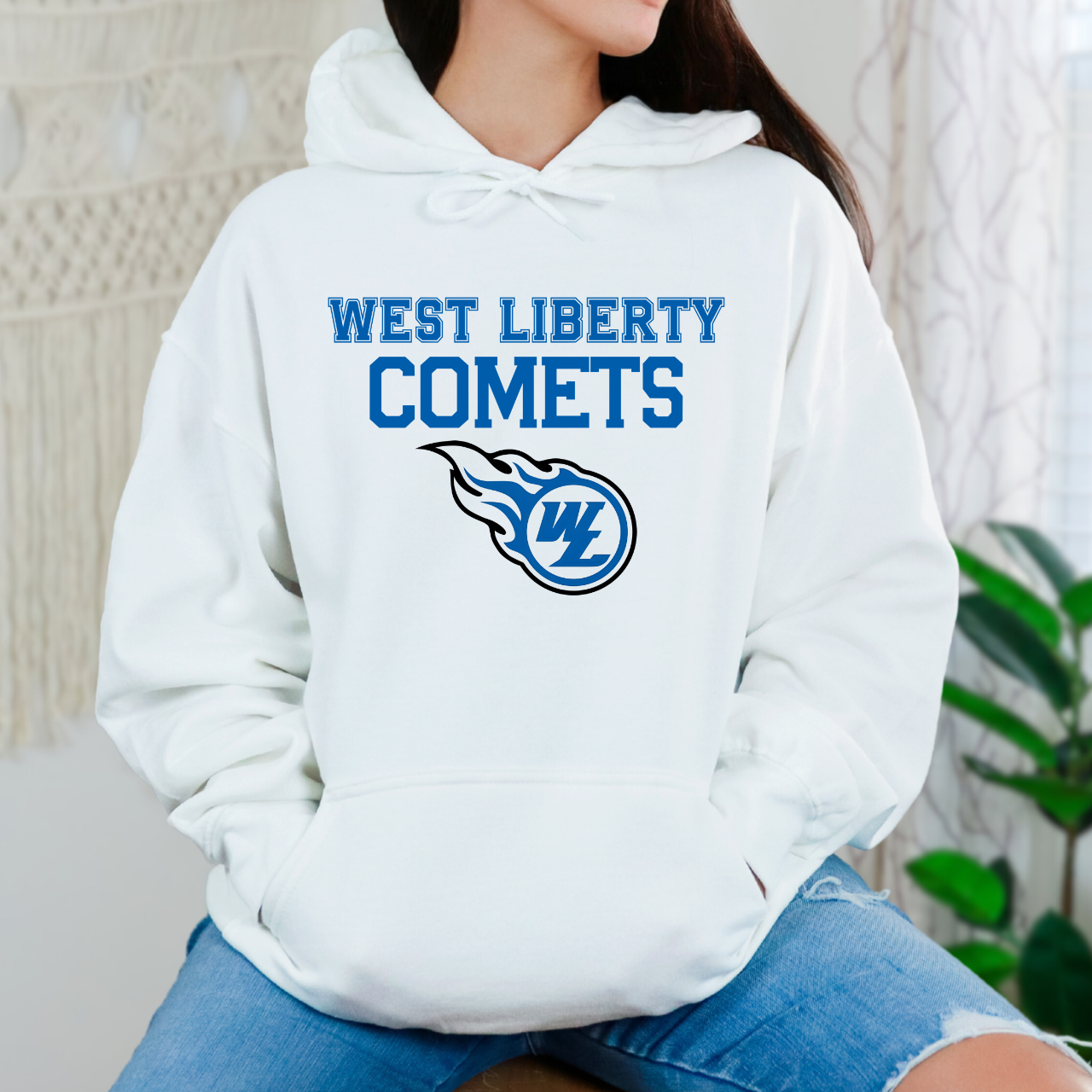 West Liberty Comets Mascot Logo Hoodie